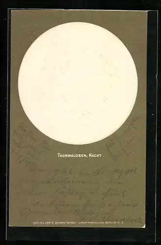 Relief-AK Schwebender Engel mit Kinderlein, Jugendstil