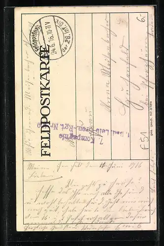 AK Beine, Blick auf die Kirche