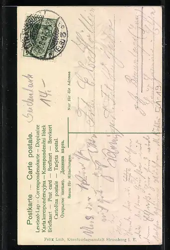 AK Junge Frau mit Wasserkrug in elsässer Tracht