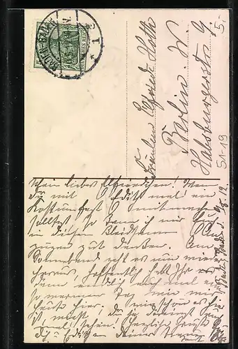 Stoff-Präge-AK Elsässerinnen in Tracht