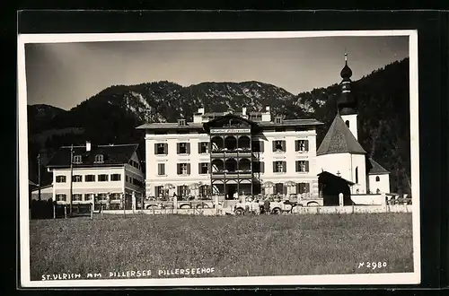 AK St. Ulrich am Pillersee, Pillerseehof und Kirche