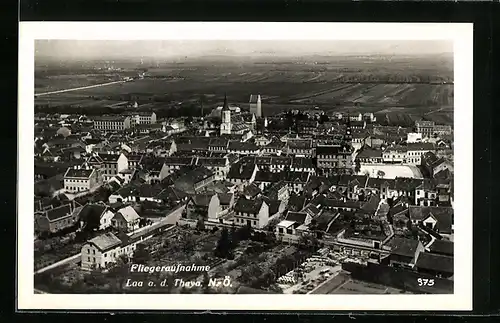 AK Laa a. d. Thaya, Panorama vom Flugzeug aus