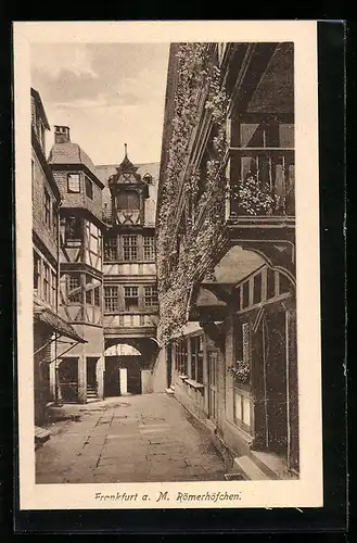 AK Alt-Frankfurt, Partie im Römerhöfchen