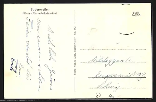 AK Badenweiler, Offenes Thermalschwimmbad