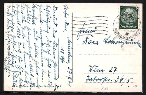 AK München, Am Vater Rheinbrunnen