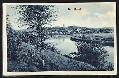 AK Bad Abbach, Ortsansicht mit Turm