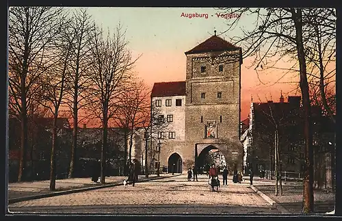 AK Augsburg, Strasse am Vogeltor