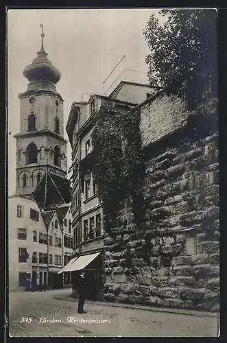 AK Lindau, Strasse an der Heidenmauer