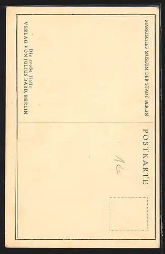 AK Berlin, Verlag von Julius Bard, Märkisches Museum, Die grosse Halle
