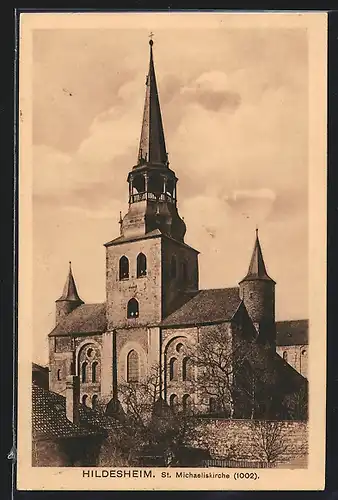 AK Hildesheim, Partie an der St. Michaeliskirche