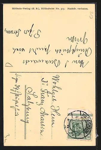 AK Hildesheim, Partie an der St. Michaeliskirche