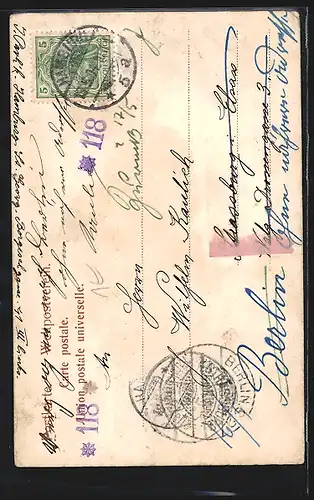 AK Hamburg-Neustadt, Kriegerdenkmal in der Esplanade