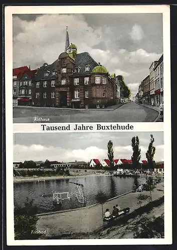 AK Buxtehude, Rathaus und Freibad