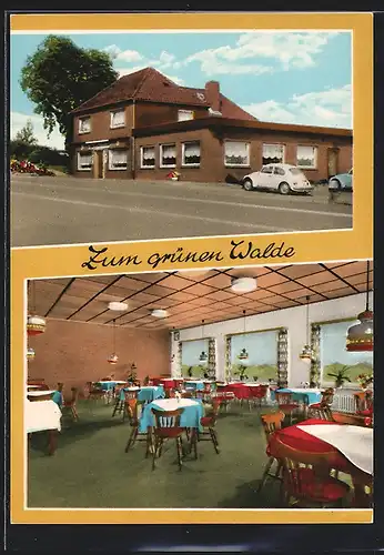 AK Buxtehude - Grüner Wald, Gastwirtschaft u. Fernfahrerheim Zum grünen Walde, Inh. Henry Burfeindt