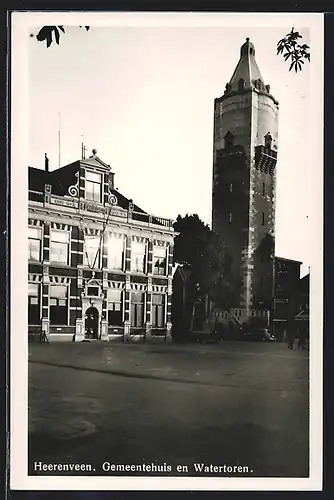 AK Heerenveen, Gemeentehuis en Watertoren