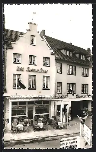 AK Valkenburg, Hotel Café Buiten de Poort, Grendelplein 12