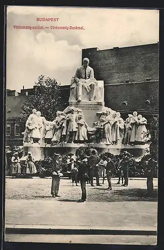 AK Budapest, Vörösmarty-Denkmal
