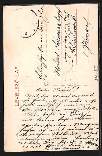 AK Budapest, Vörösmarty-Denkmal