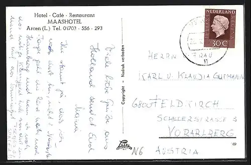 AK Arcen, Panorama met Maashotel