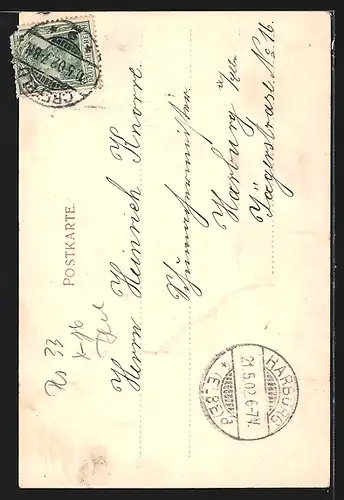 AK Crefeld, Dyonisiusstrasse mit Dyonisiuskirche