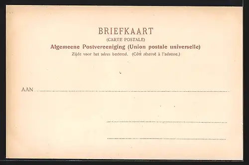 AK Haarlem, Groote Markt, Strassenbahn