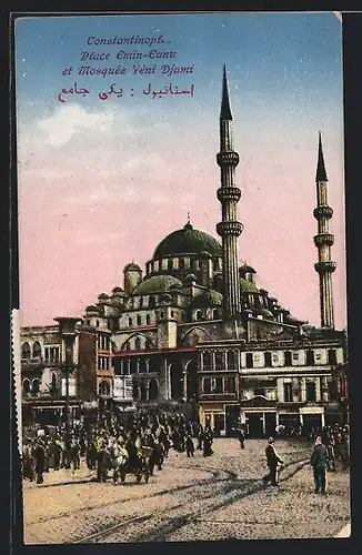 AK Constantinople, Place Emin-Eunu et Mosquee Yeni Djami