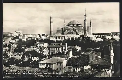 AK Constantinople, Vue Générale de la Mosquée St. Sophie
