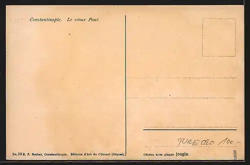 AK Constantinople, Le vieux Pont