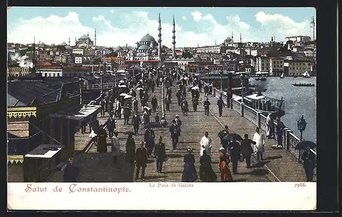AK Constantinople, Le Pont de Galata
