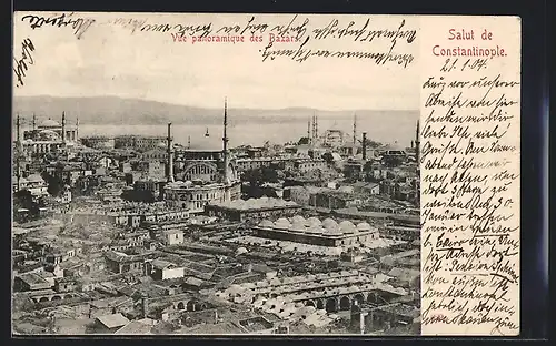 AK Constantinople, Vue panoramique des Bazars