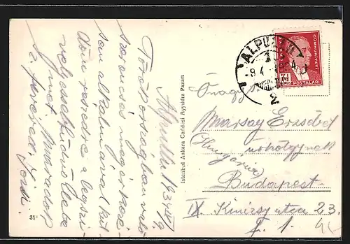 AK Constantinople, Le Bosphore devant Roumeli-Hiesar