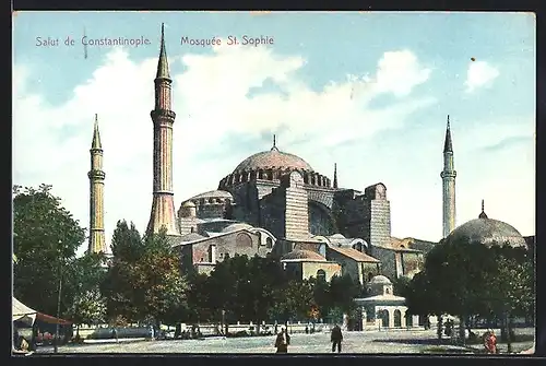 AK Constantinople, Mosquee St. Sophie