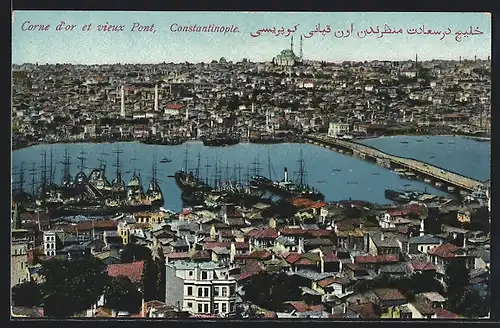 AK Constantinople, Corne d`or et vieux Pont