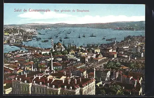 AK Constantinople, Vue generale du Bosphore