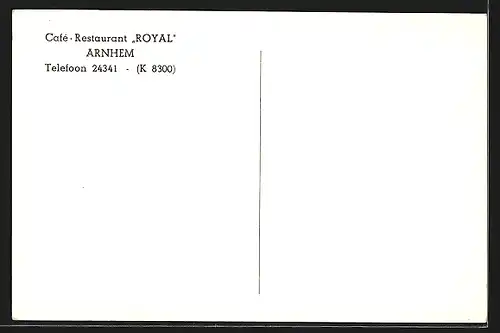 AK Arnhem, Café-Restaurant Royal