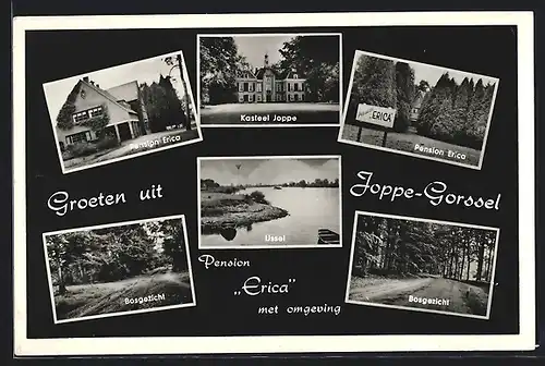 AK Joppe-Gorssel, Pension Erica, Kasteel Joppe, Ussel, Bosgezicht