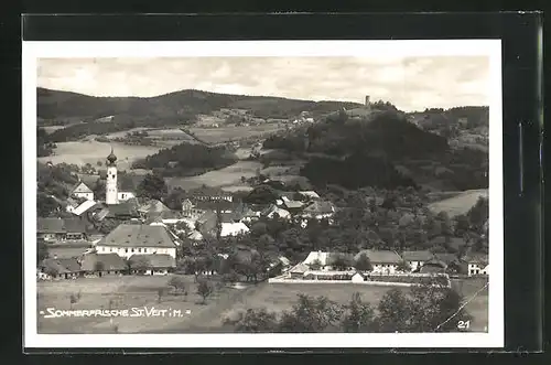 AK St. Veit i. M., Panoramablick vom Berg