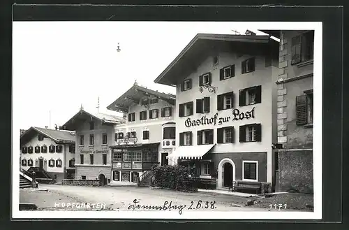 AK Hopfgarten, Gasthof zur Post und Gasthof zum Oberbräu