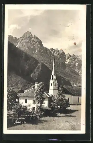 AK Amlach, Blick nach Kirche