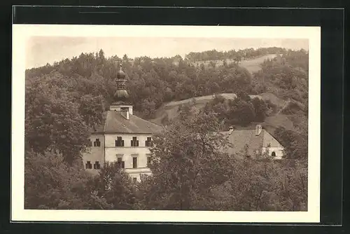 AK Bad Mühllacken, Blick auf die Kirche