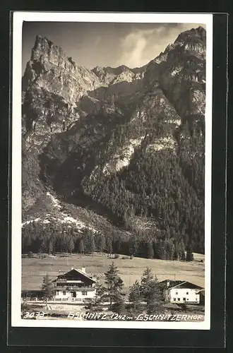 AK Gschnitz, Gschnitzerhof mit Bergmassiv