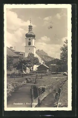 AK Tannheim, Bachpartie mit Kirche