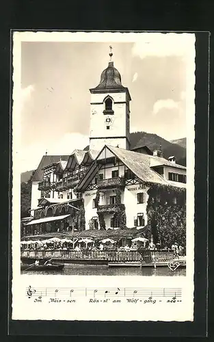 AK St. Wolfgang, Hotel Weisses Rössl