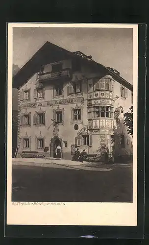 AK Umhausen, Gasthaus zur Krone