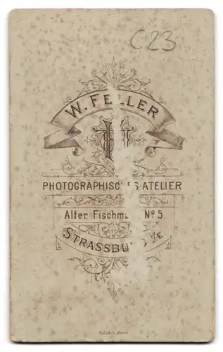 Fotografie Wilh. Feller, Strassburg i. E., blonder charmanter Soldat in interessanter Uniform