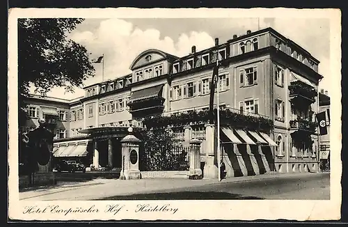 AK Heidelberg, Hotel Europäischer Hof, Bes. Fritz Gabler, 