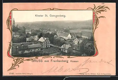 AK Frankenberg / Hessen, Kloster St. Georgenberg