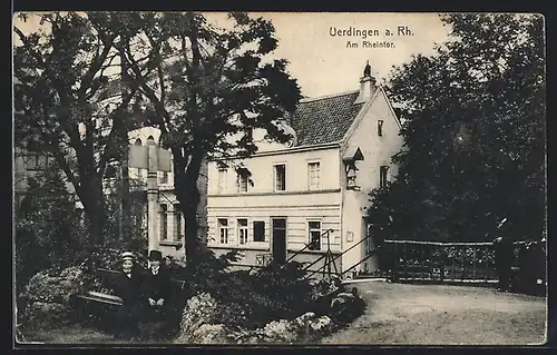 AK Uerdingen a. Rh., Partie am Rheintor