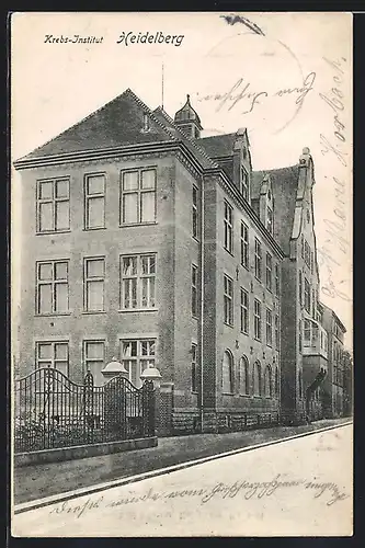 AK Heidelberg, Samariterhaus von der Strasse aus gesehen