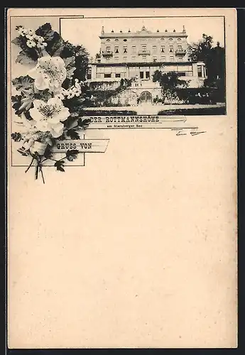 AK Starnberg, Rottmannshöhe mit Anlagen